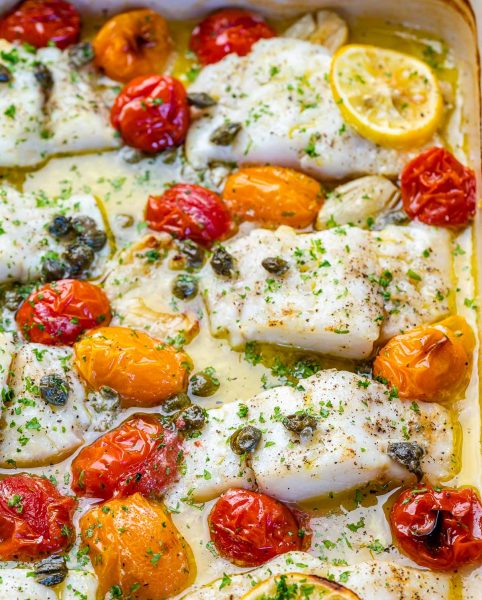 Lemon-garlic Baked Cod 