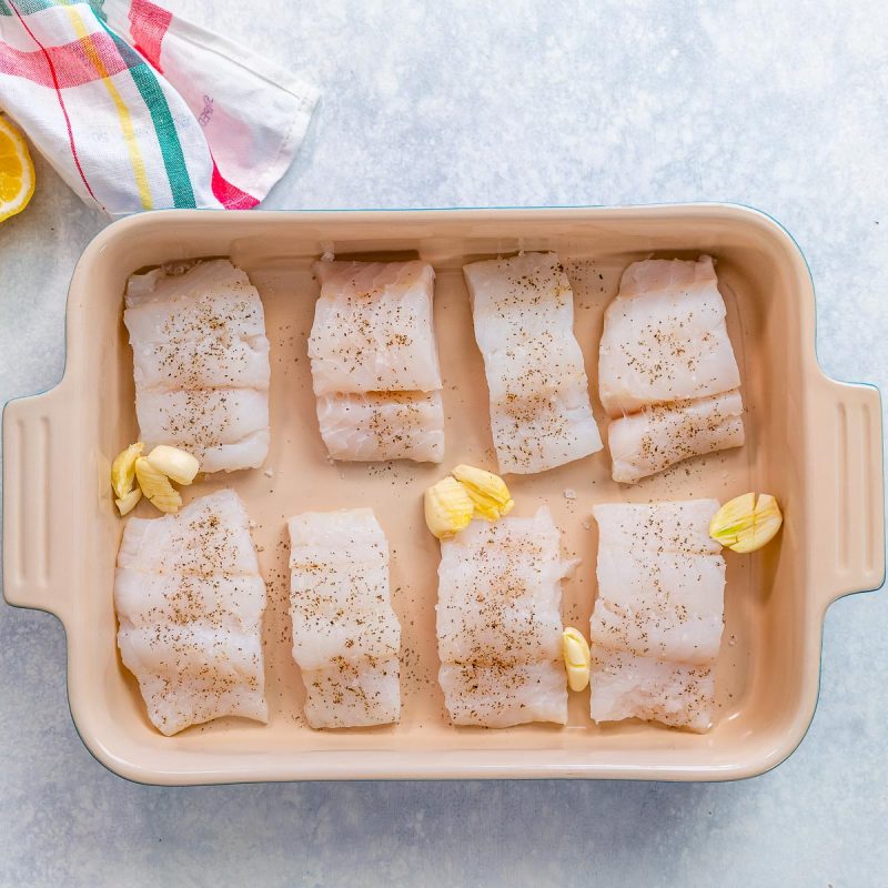 Lemon-Garlic Baked Cod | Clean Food Crush