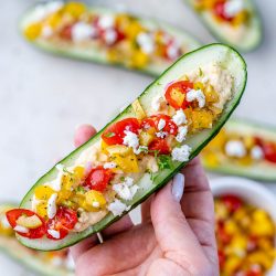 Mediterranean-Style Cucumber Boats