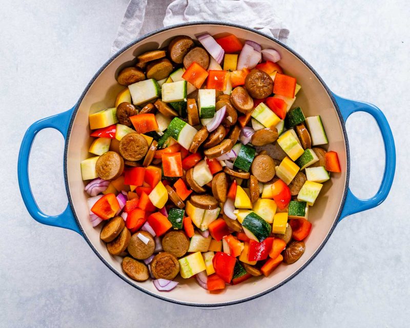 Sausage Summer Squash Skillet Clean Food Crush