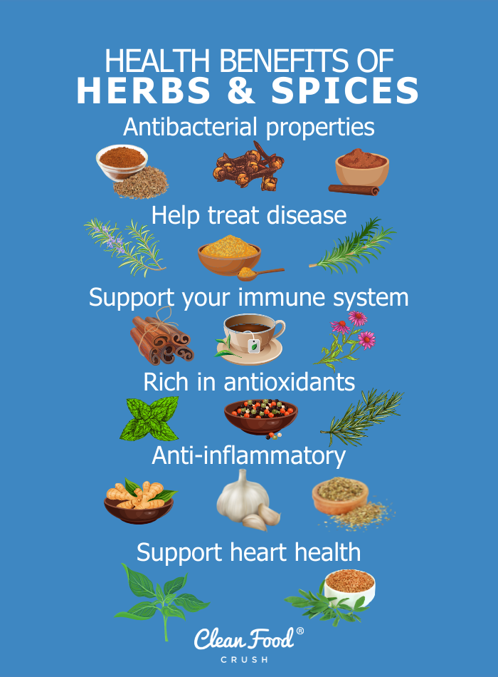 Herbs And Spices And Their Uses Chart