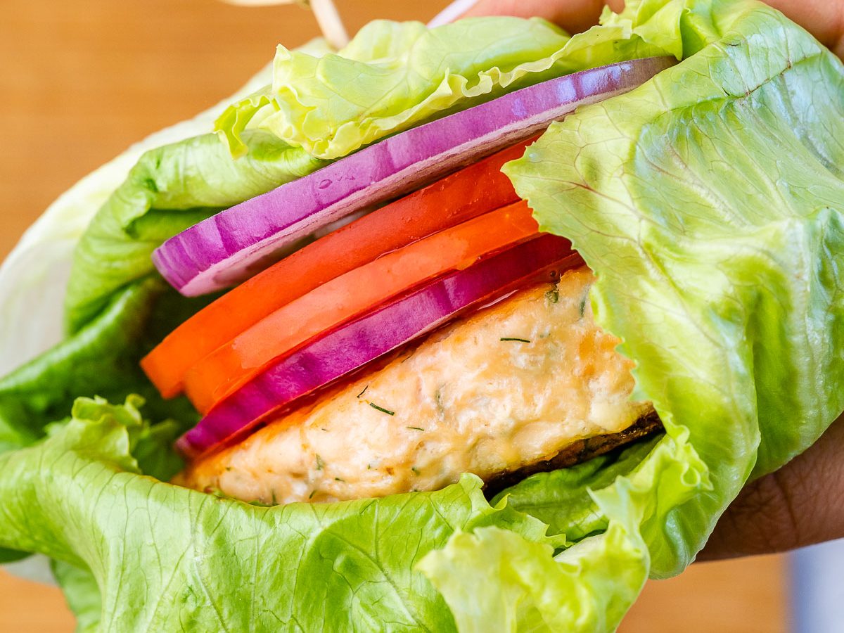 Simple Frozen Salmon Burger Meal - Mind Over Munch