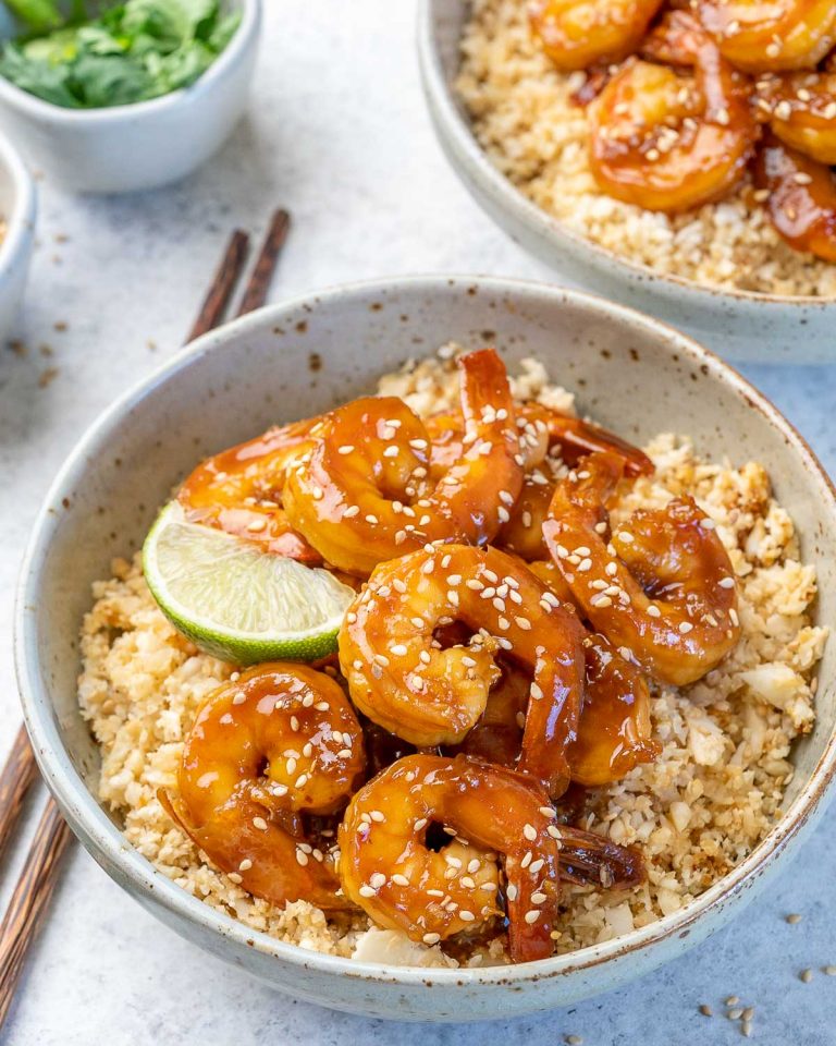 Teriyaki Shrimp Bowls | Clean Food Crush