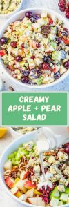 Creamy Apple + Pear Salad | Clean Food Crush