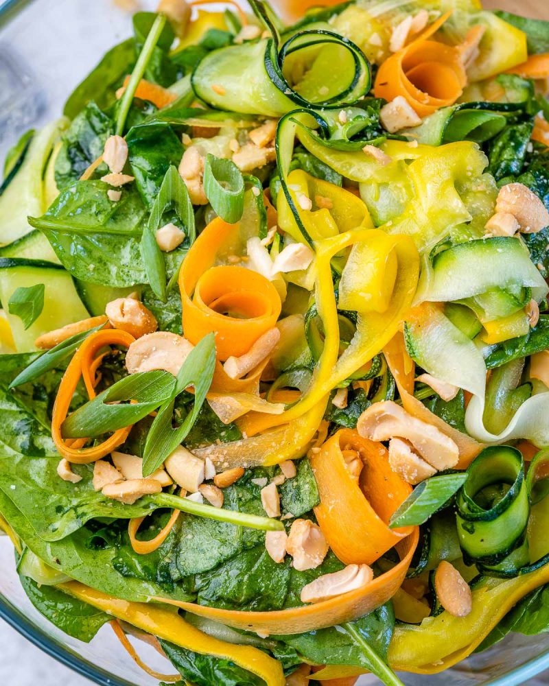 Summer Squash Ribbon Salad | Clean Food Crush
