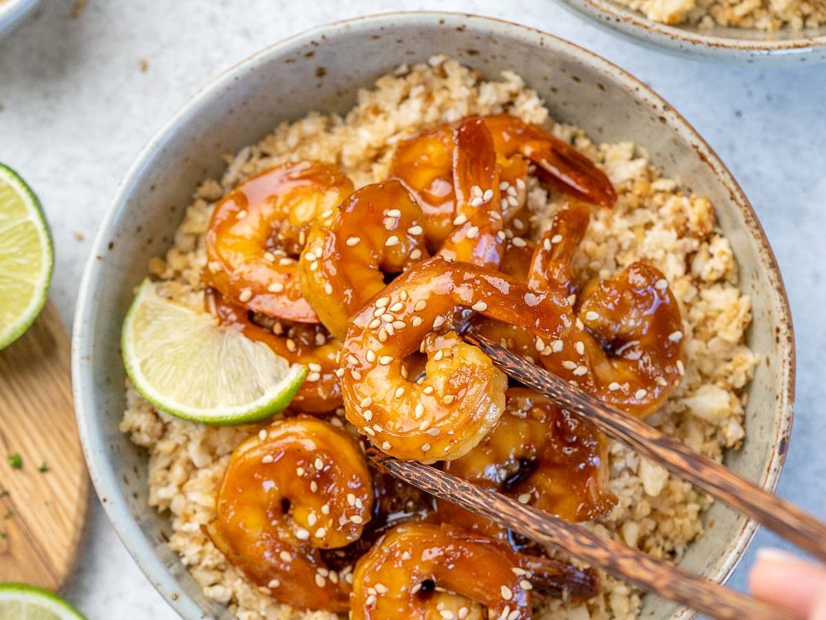 Teriyaki Shrimp Bowls