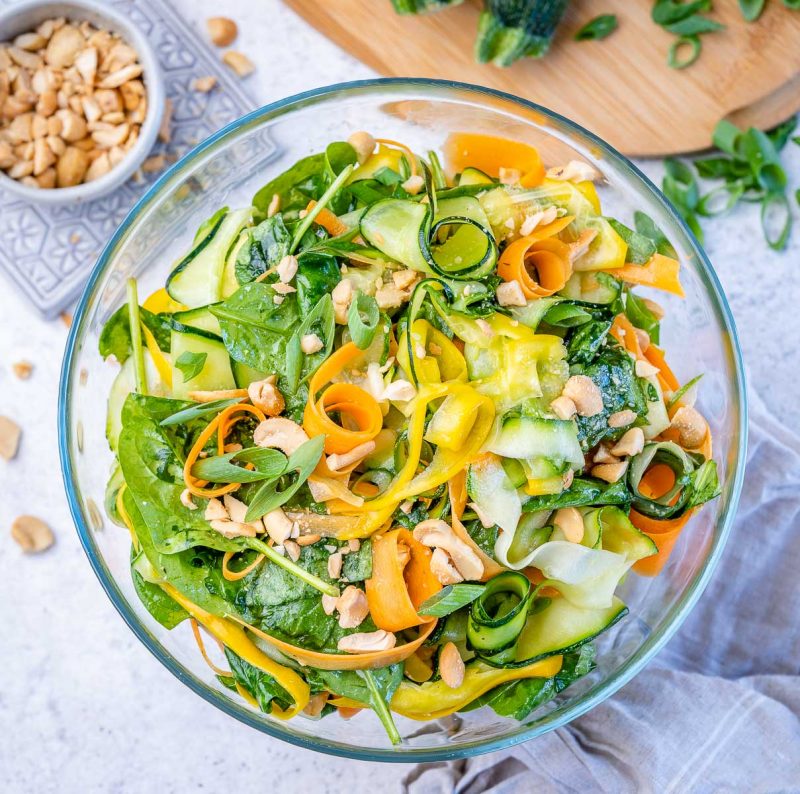 Summer Squash Ribbon Salad | Clean Food Crush