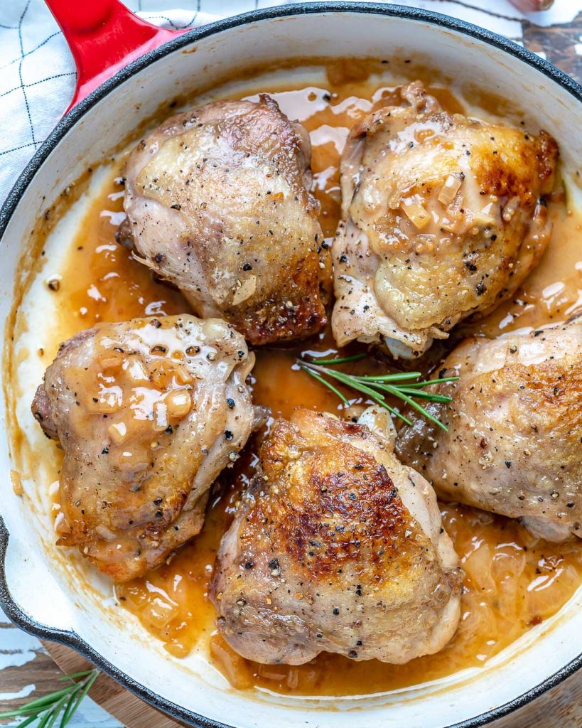 Apple Cider Chicken Thighs | Clean Food Crush