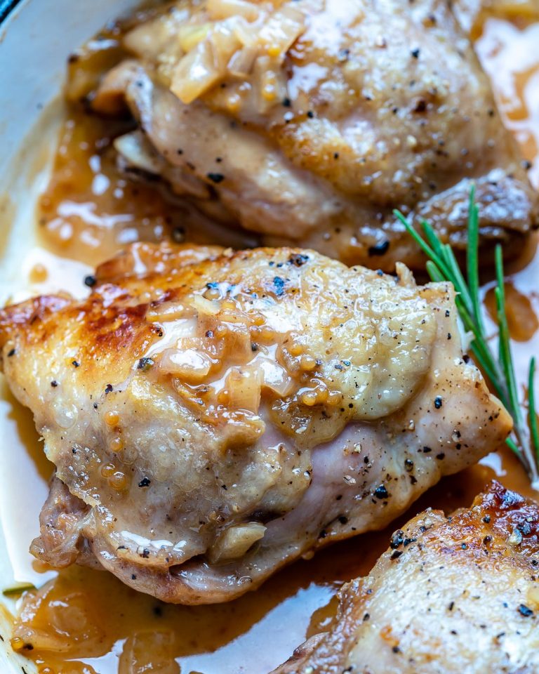 Apple Cider Chicken Thighs | Clean Food Crush