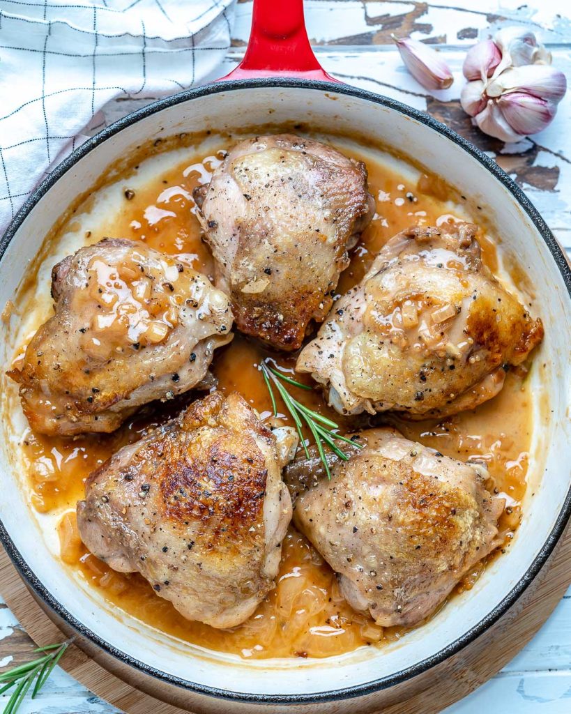 Apple Cider Chicken Thighs Clean Food Crush