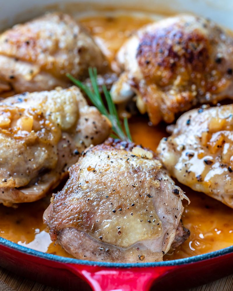 Apple Cider Chicken Thighs | Clean Food Crush