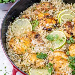 Cilantro-Lime Chicken + Rice Skillet-image