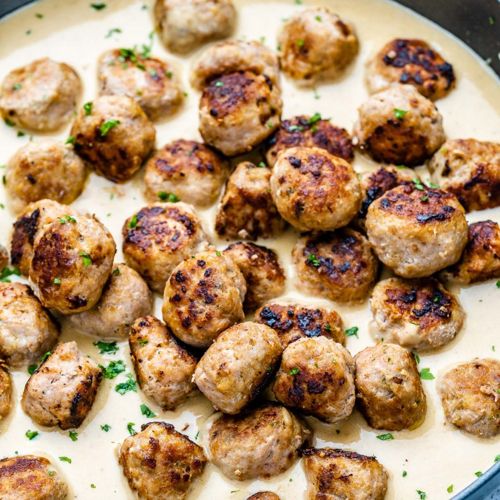 Healthier Turkey Swedish Meatballs Clean Food Crush