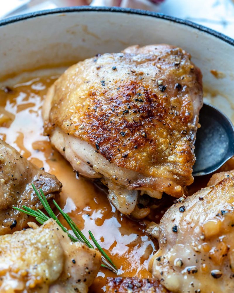 Apple Cider Chicken Thighs Clean Food Crush