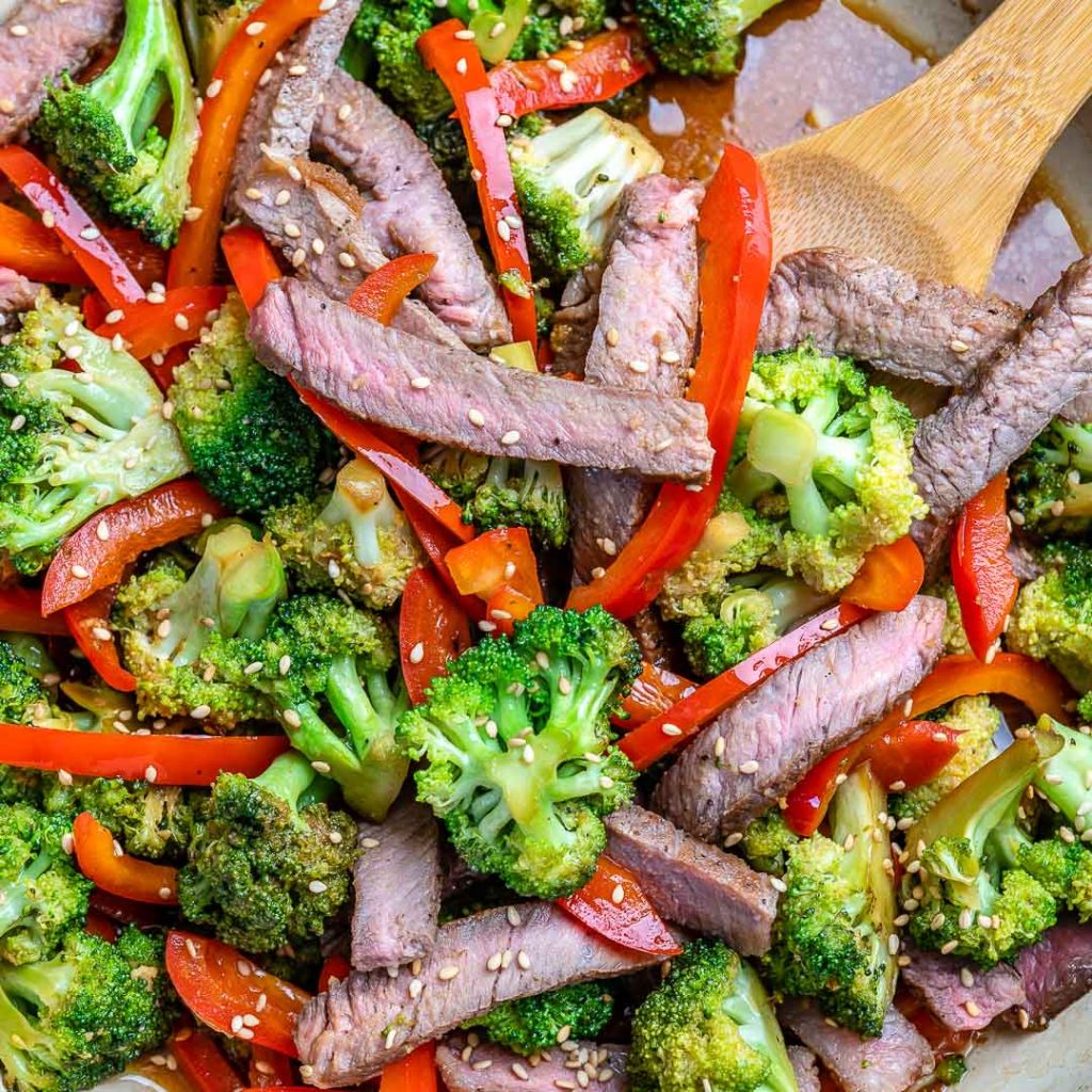 Gingered Beef + Broccoli Skillet | Clean Food Crush