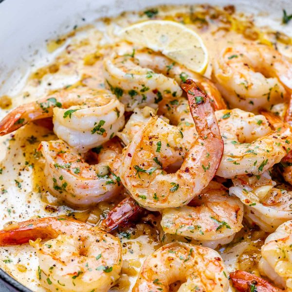 Garlic Butter Shrimp | Clean Food Crush