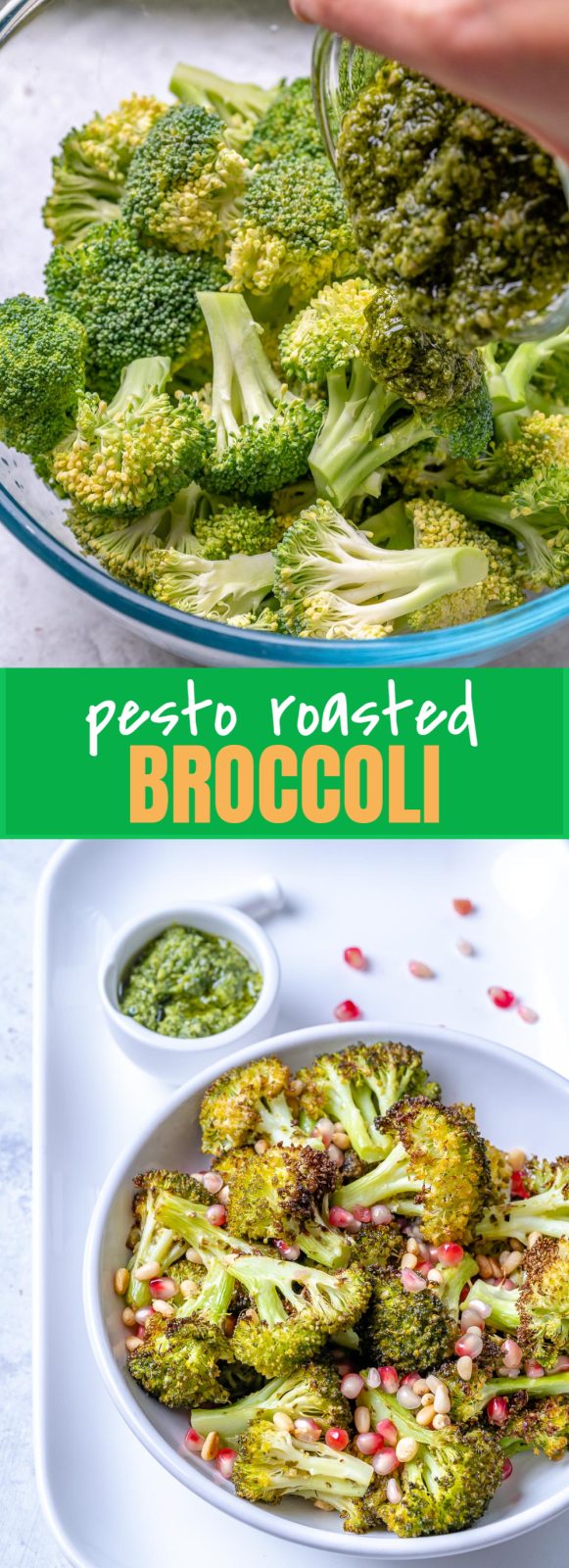 Pesto Roasted Broccoli Florets Clean Food Crush