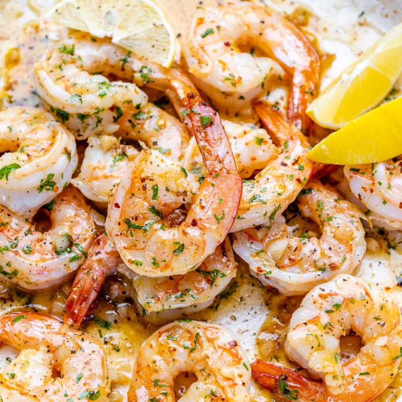 Garlic Butter Shrimp | Clean Food Crush