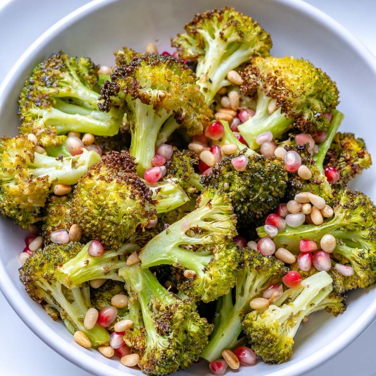 Pesto Roasted Broccoli Florets Clean Food Crush