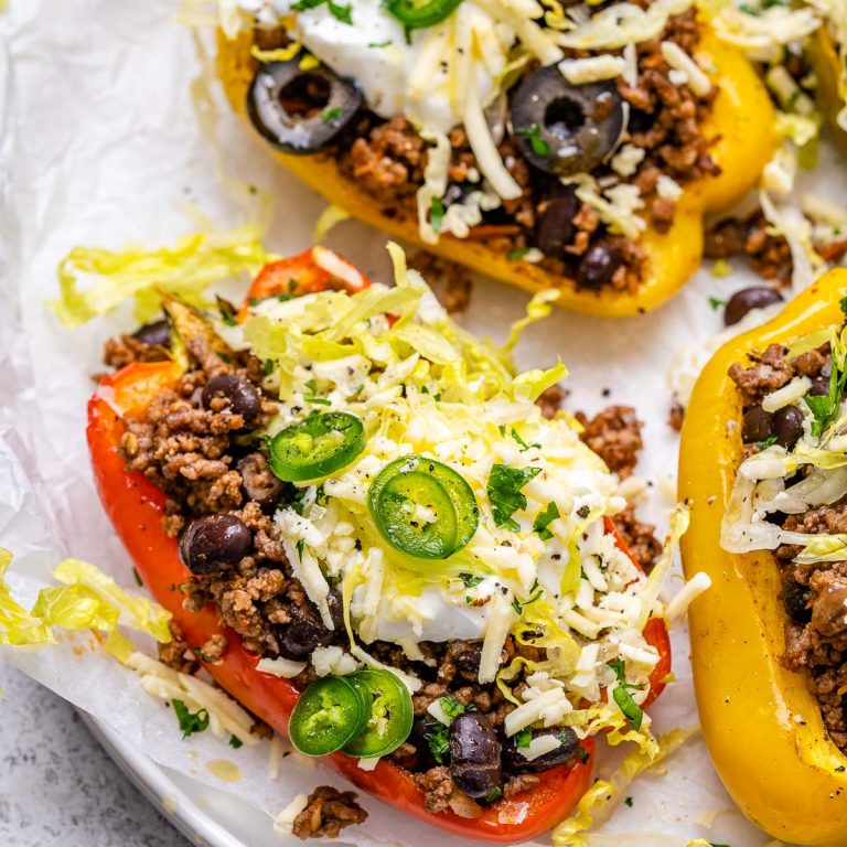 Taco Roasted Pepper ‘Shells’ | Clean Food Crush