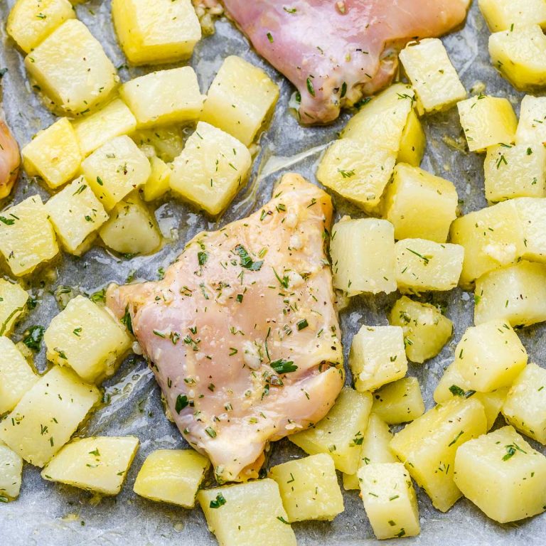 GarlicHerb Chicken Tray Bake Clean Food Crush