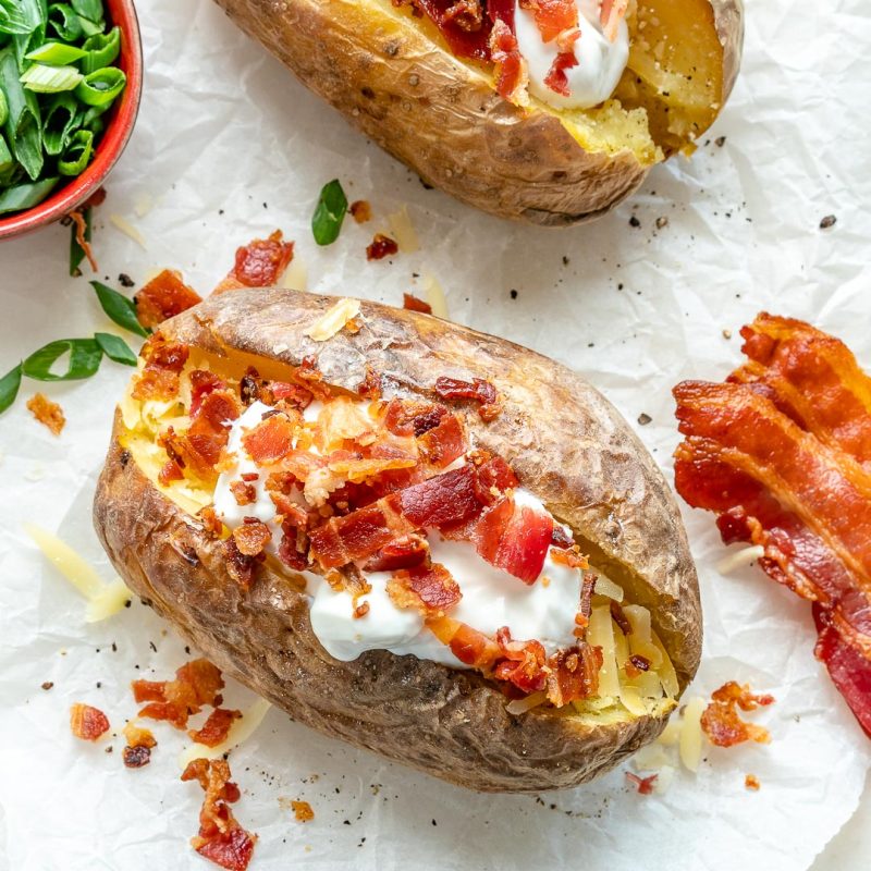 Loaded Baked Potatoes | Clean Food Crush