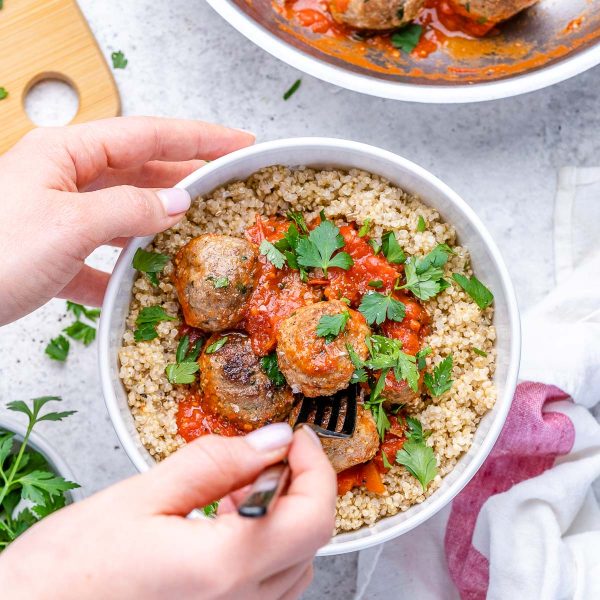 Moroccan Style Meatballs Clean Food Crush   Moroccan Style Meatballs 9 600x600 