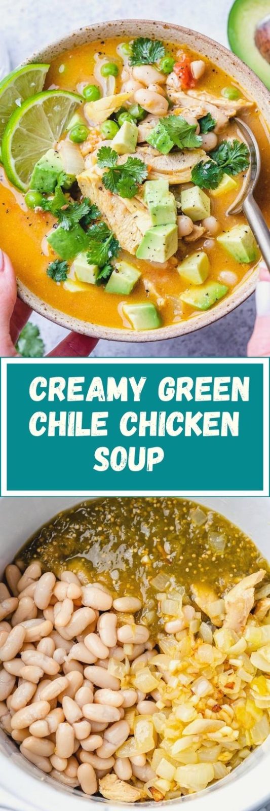 Crockpot Creamy Green Chile Chicken Soup Clean Food Crush