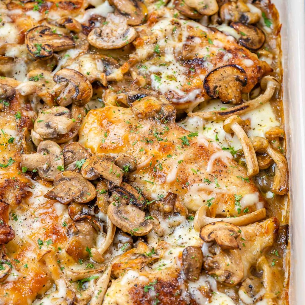 Baked Mushroom Chicken | Clean Food Crush