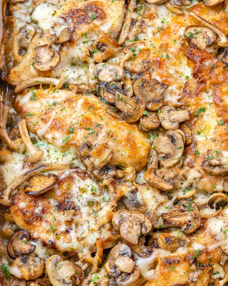 Baked Mushroom Chicken | Clean Food Crush