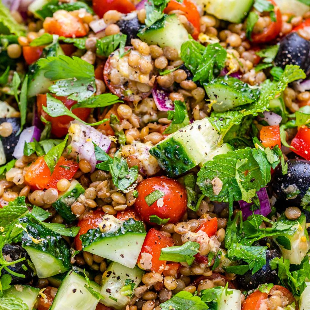 Rachel’s Green Lentil Salad Clean Food Crush