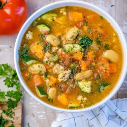 Veggie-Packed Turkey Bean Soup | Clean Food Crush