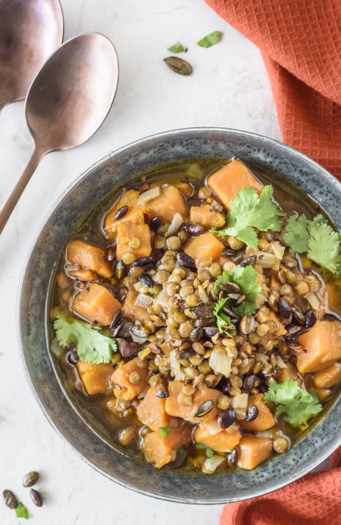 Sweet Potato + Lentil Soup | Clean Food Crush