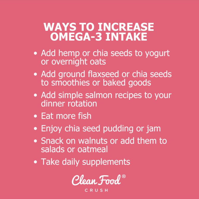 How and Why to Get More Omega3s Into Your Diet Clean Food Crush