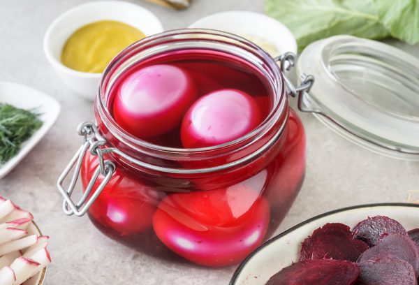 Beet Pickled Deviled Eggs | Clean Food Crush