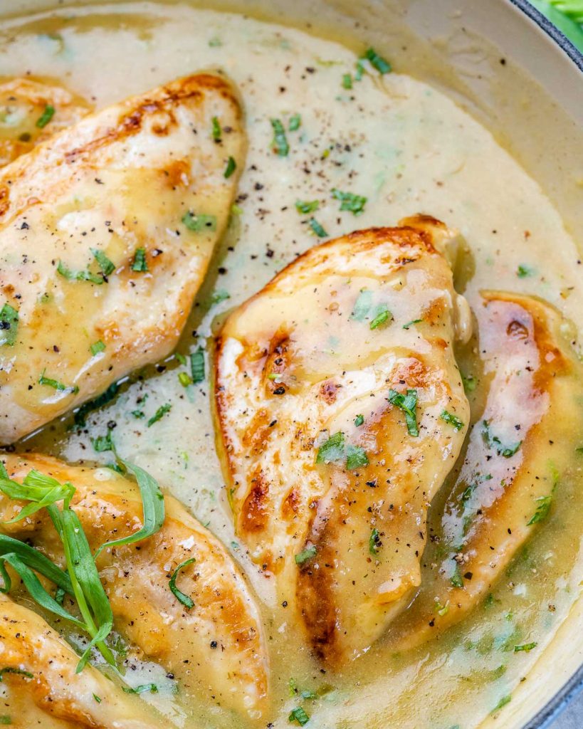 Mustard Tarragon Chicken Skillet | Clean Food Crush