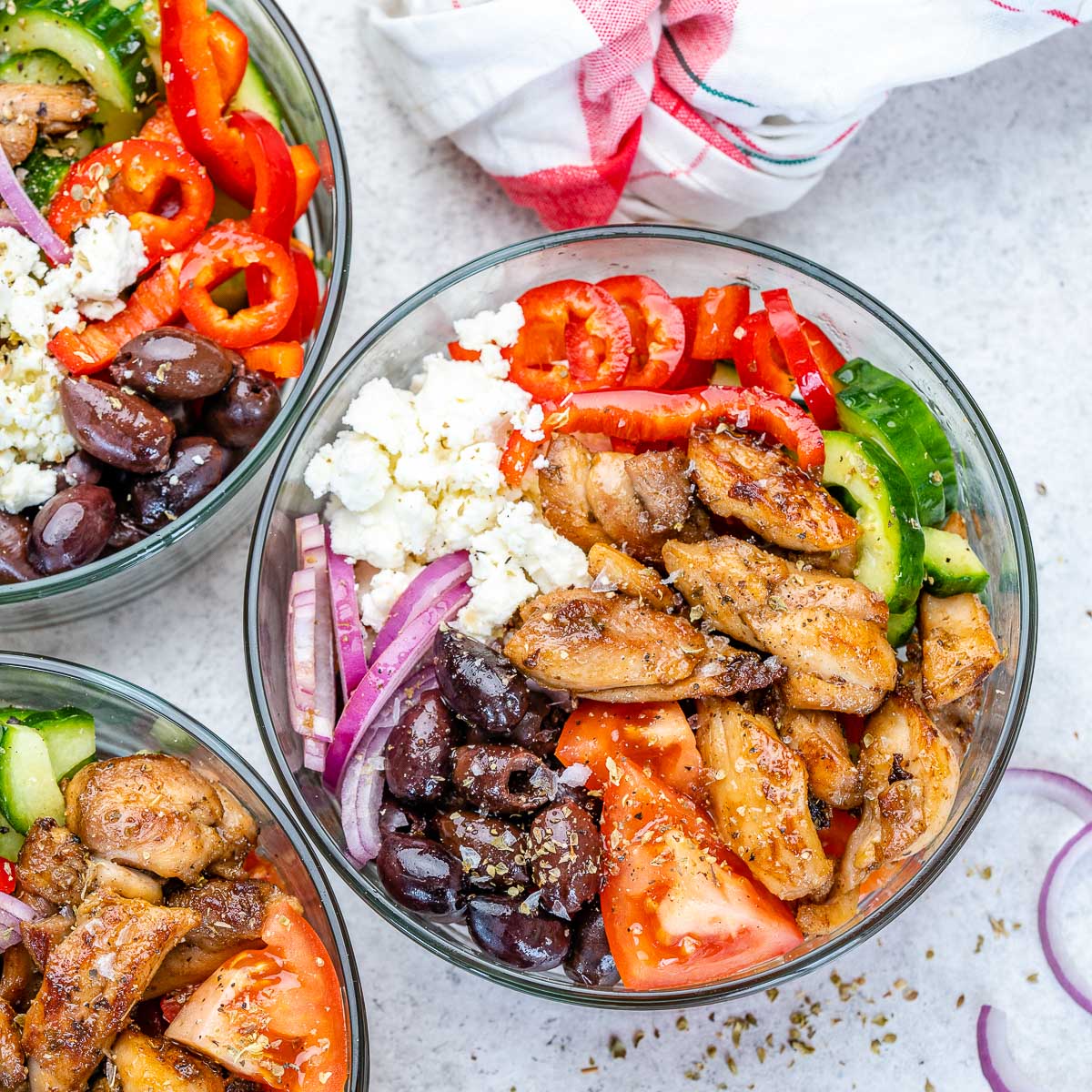 Greek Chicken Bowls (Meal Prep Easy) - Easy Peasy Meals