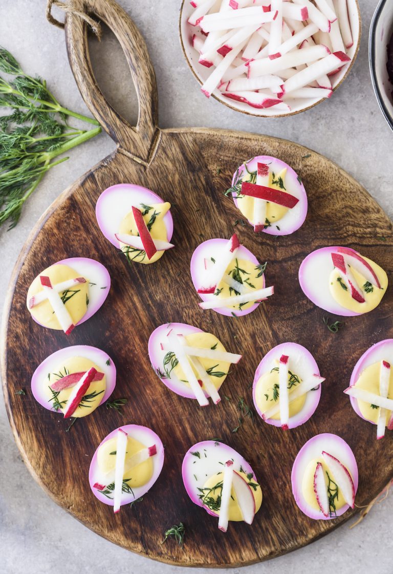 Beet Pickled Deviled Eggs Clean Food Crush