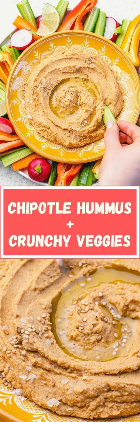 Chimichangas com Hummus Mexicano de Chipotle e Coentro