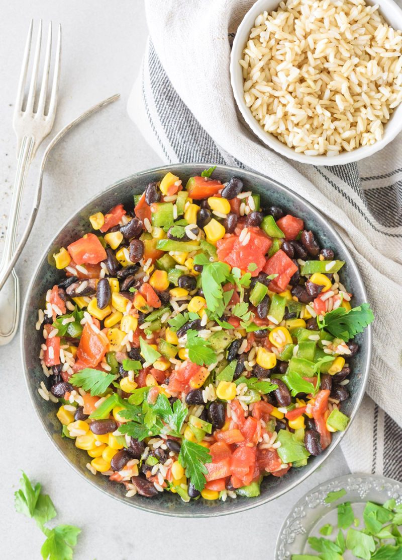 Black Beans + Rice | Clean Food Crush