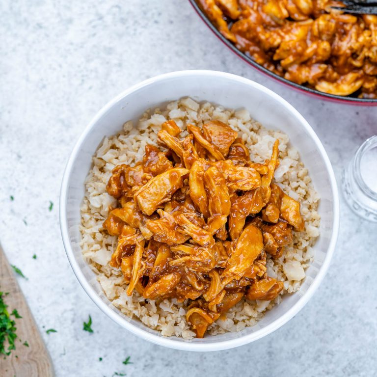 Chicken Enchilada Bowls with Cauliflower Rice Clean Food Crush