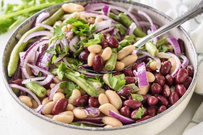 Quick Three Bean Salad | Clean Food Crush