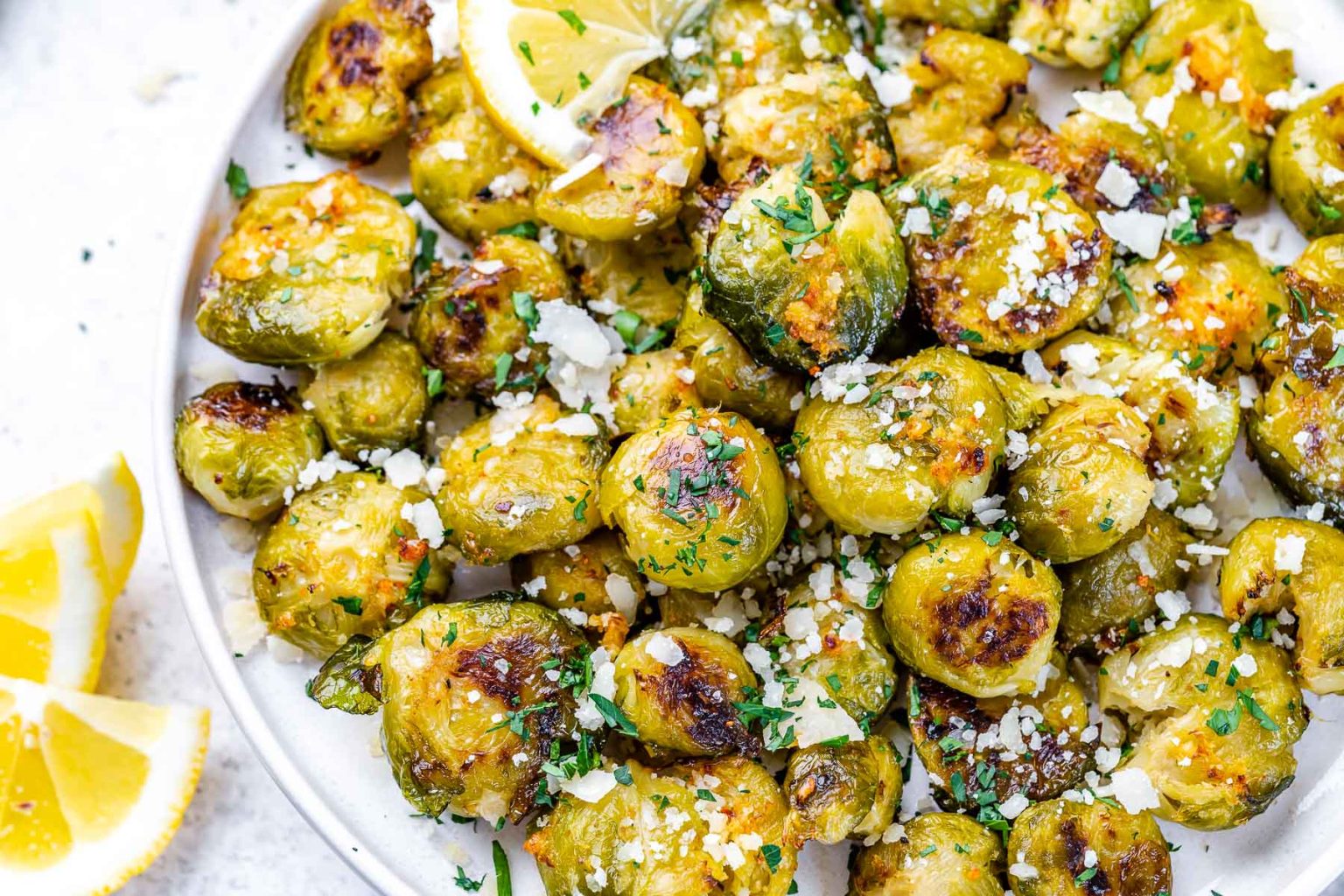 Crispy Smashed Brussels Sprouts | Clean Food Crush