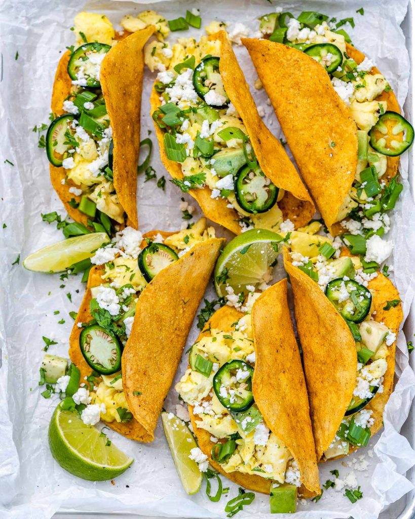 Breakfast Crispy Tacos | Clean Food Crush