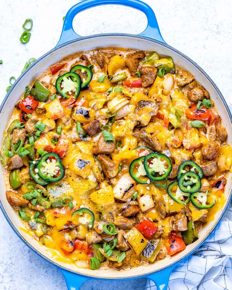 Cheesy Fajita Skillet Clean Food Crush