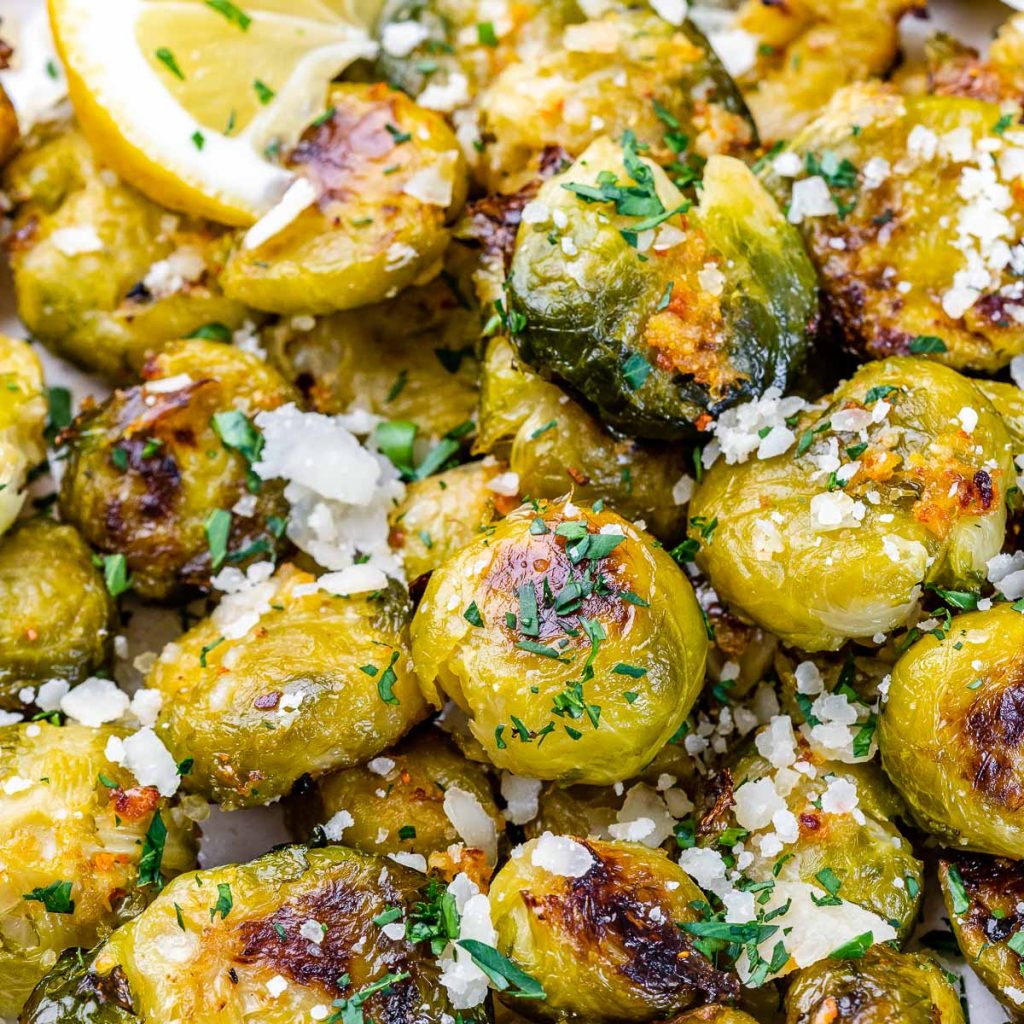 Crispy Smashed Brussels Sprouts | Clean Food Crush