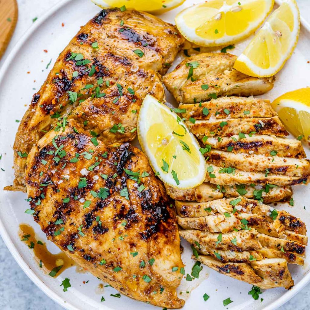 Grilled Juicy Ginger-Lemon Chicken | Clean Food Crush