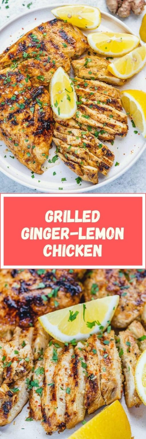 Grilled Juicy Ginger-Lemon Chicken | Clean Food Crush
