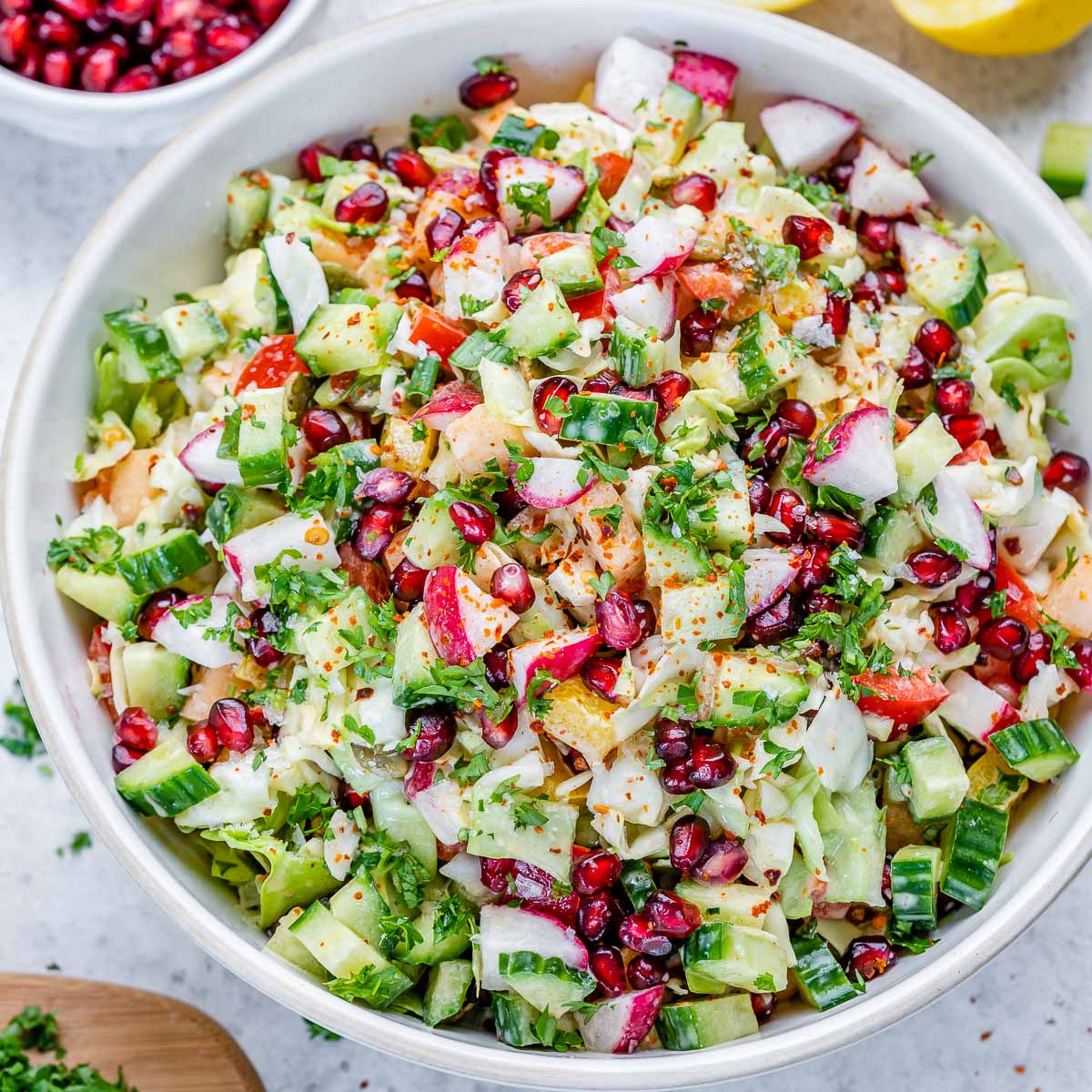 Quick Basic Chopped Salad - Easy Salad Recipe with Lots of Flavor