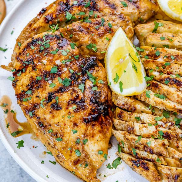 Grilled Juicy Ginger-Lemon Chicken | Clean Food Crush